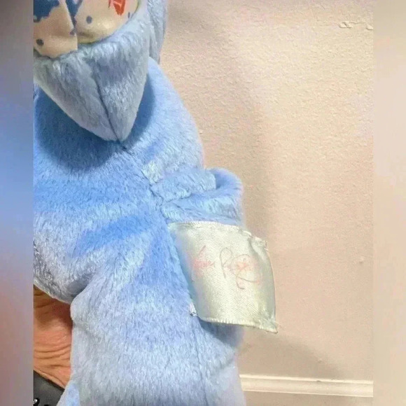 VINTAGE Hasbro African American Cabbage Patch Kids Babyland Rattle Blue 1988 - Picture 5 of 7